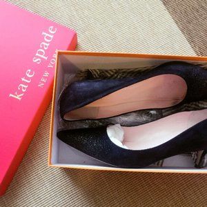 KateSpade Black Sparkling Heels Only wore twice
